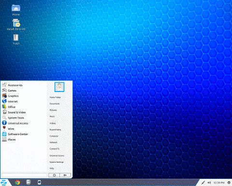 vista do desktop